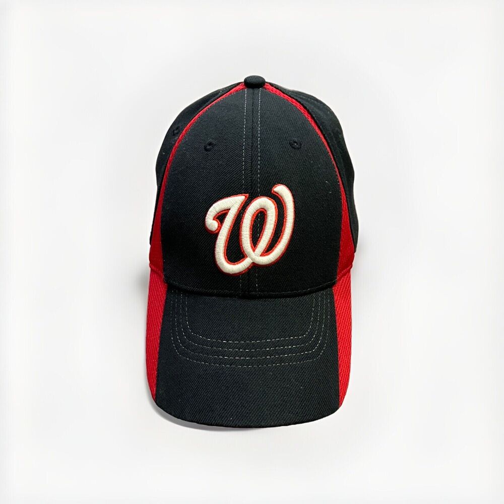 Vintage Nike Mens MLB Washington Nationals Adjustable Strapback Hat Wool Cap